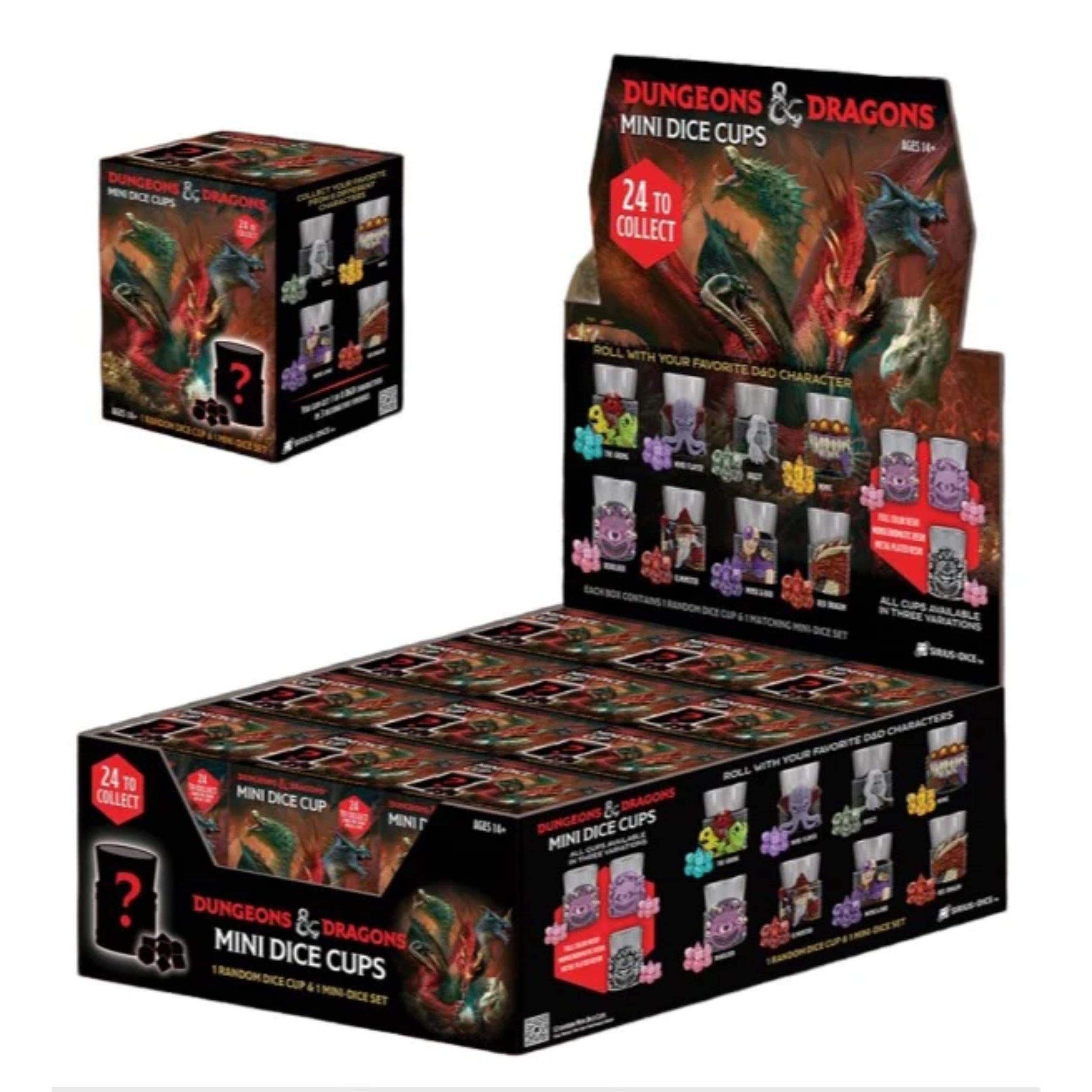 Sirius Dice Dungeons & Dragons Mini Dice Cup Series 2 Display